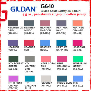 Gildan Softstyle G640 4.5 oz. Adult Men Jersey T Shirt (Special Order)